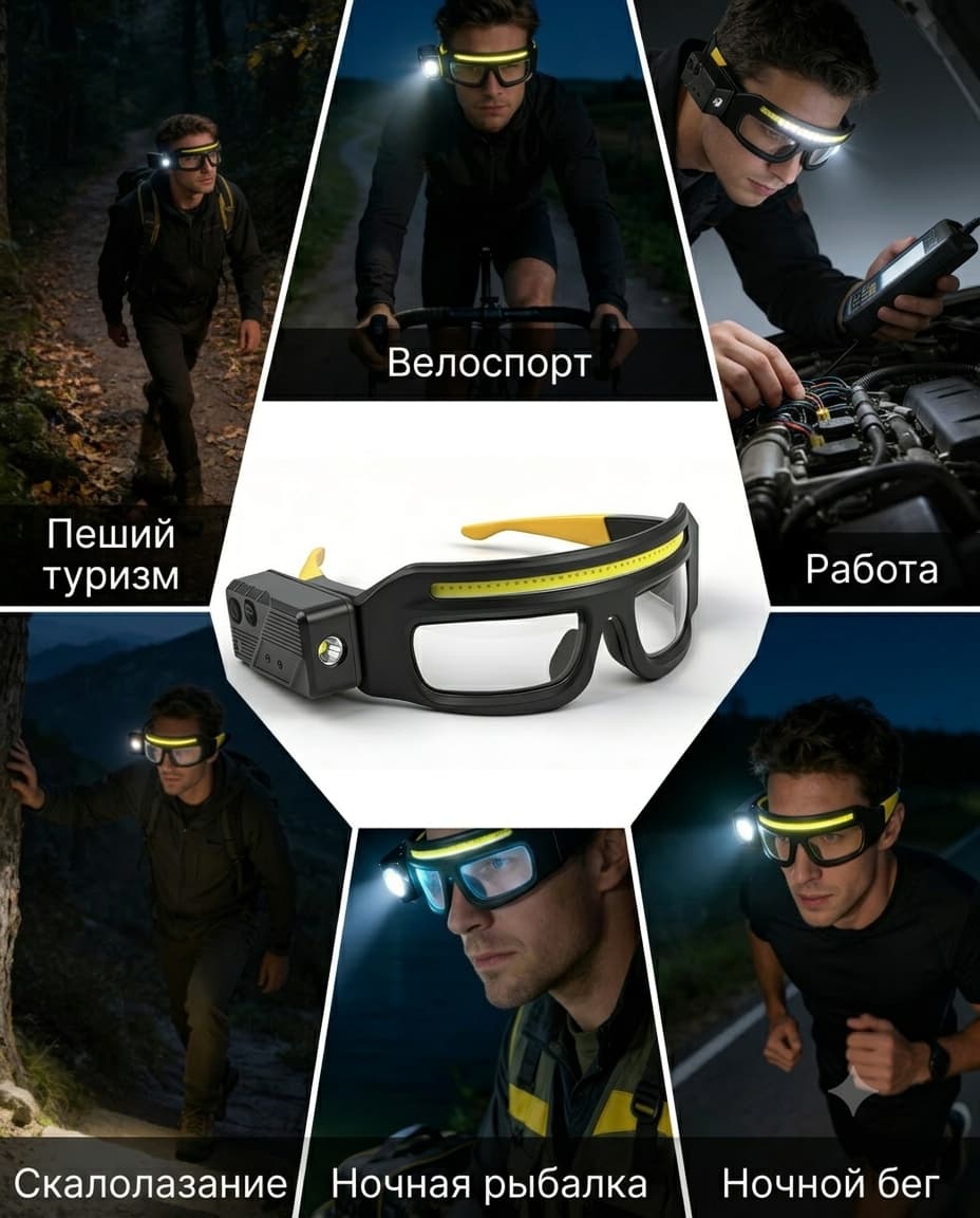LED очки